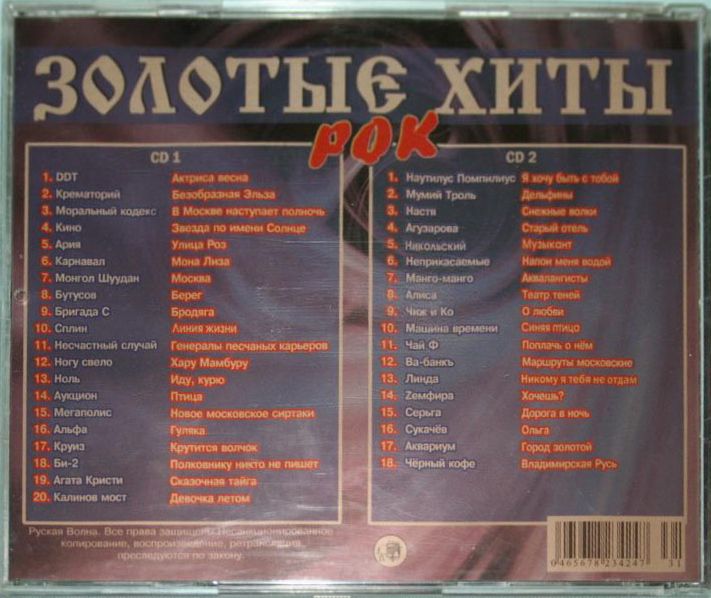 Слушать хиты русского рока 90